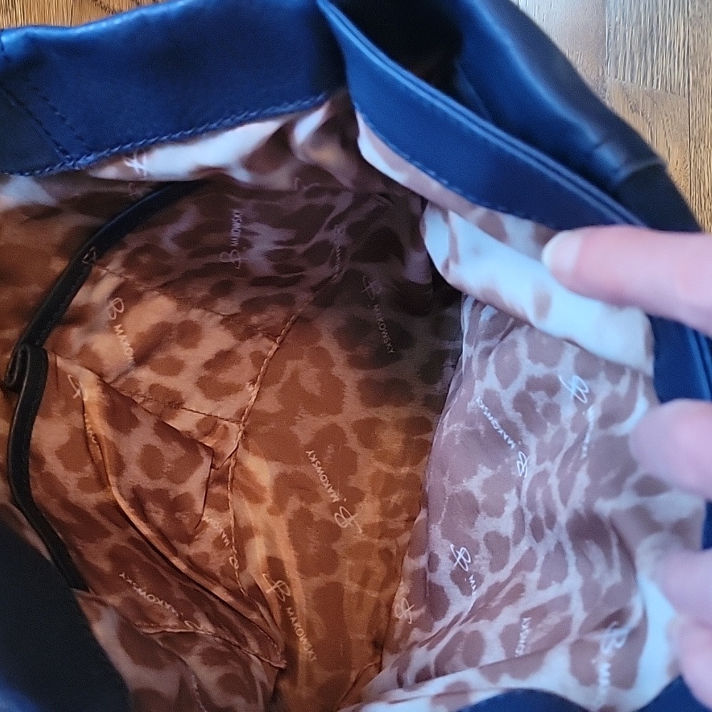 B. Makowsky Leather And Suede Bag - Picture 8 of 16